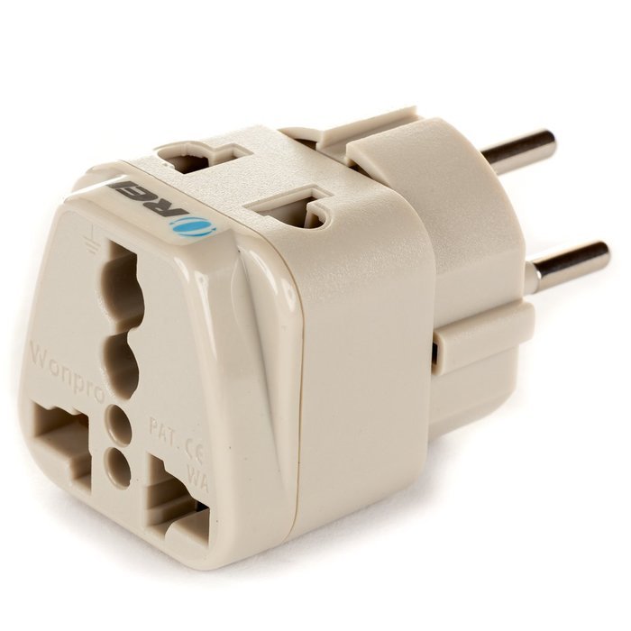 OREI Grounded Universal 2 in 1 Plug Adapter Type H for Israel & more - High Quality - CE Certified - RoHS Compliant... N2