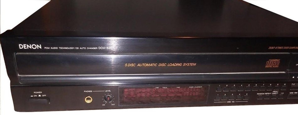 Denon DCM-520 PCM Audio Auto CD 5 Disc Loading System Digital Stereo Receiver