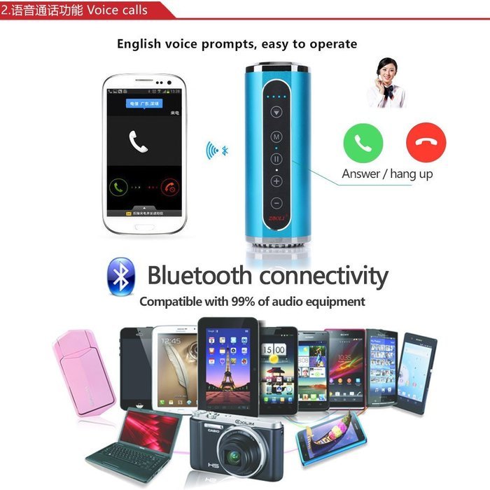 Portable Bluetooth speakers Mobile phone player LED flashlight mobile power The radio Bicycle speakers Subwoofer... N5