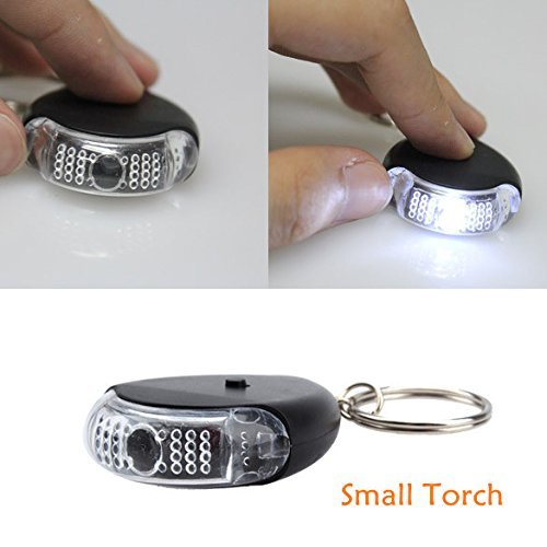 Sound control lost key finder keychain locater torch led new N2