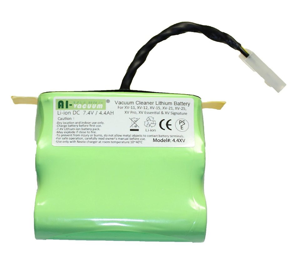 Lithium-ion 4400 mAH battery 2 pack for Neato XV Series with 3 free HEPA filters N5