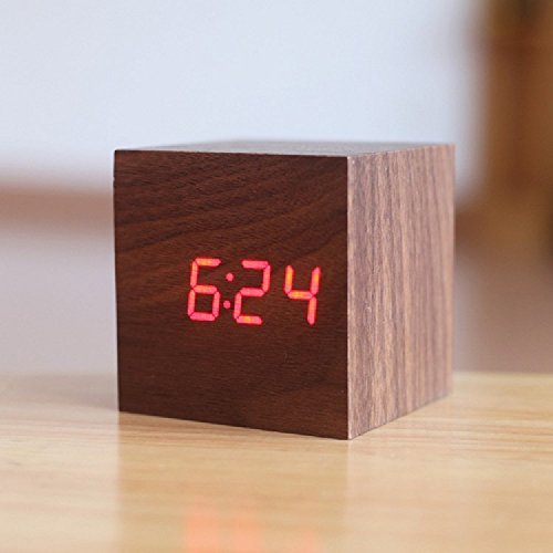 XJoel Powered Digital LED Desk Alarm Clock with Thermometer