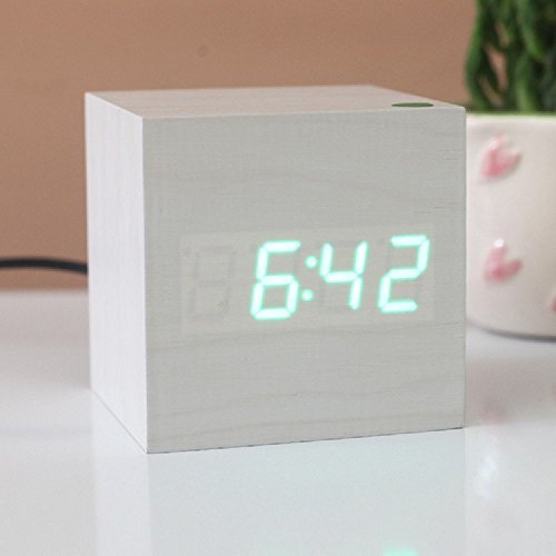 XJoel Powered Digital LED Desk Alarm Clock with Thermometer N3