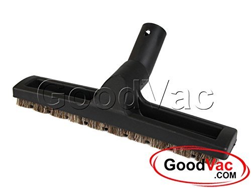 Deluxe 12" Hardwood Floor Tool with Natural Horsehair Brush Bristles use with Rainbow, Kirby, Miele and More. N2