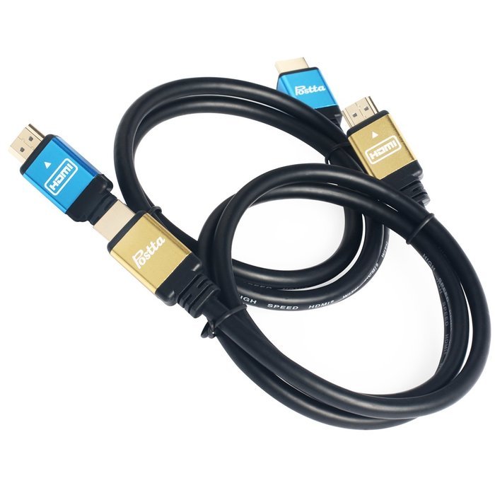 Postta Ultra HDMI 2.0V Cable(40 Feet)Support 4K 2160P,1080P,3D,Audio Return and Ethernet - 1 Pack(Blue) N6