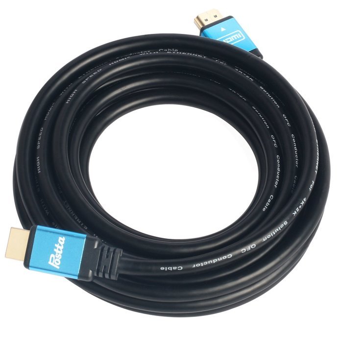 Postta Ultra HDMI 2.0V Cable(40 Feet)Support 4K 2160P,1080P,3D,Audio Return and Ethernet - 1 Pack(Blue) N9