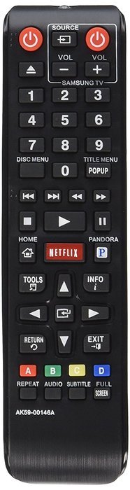 Nettech AK59-00146A Samsung Replaced Part Blu-Ray DVD Player Remote Control