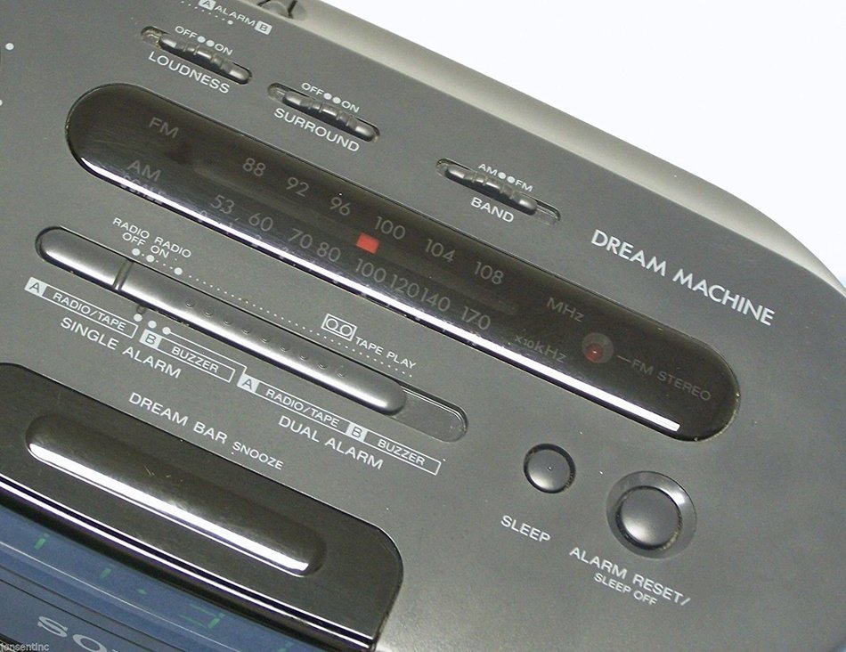 Sony Dream Machine Dual Alarm Clock Radio Cassette Tape Player Stereo Icf-cs650 N2