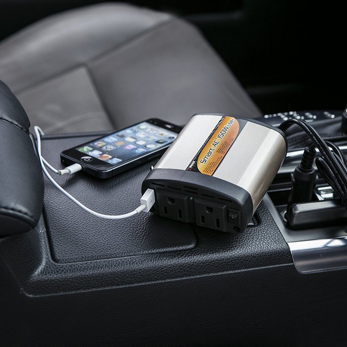 Wagan EL2003-5 SmartAC 400 Watt Continuous Power Inverter with 5V 2.1 Amp USB Charging Ports N7