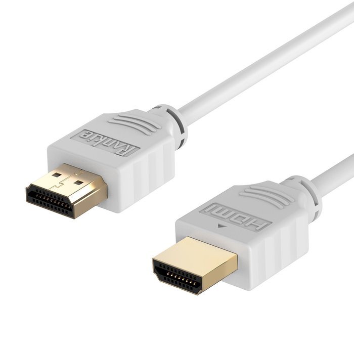 HDMI Cable, Rankie 15FT High-Speed HDMI HDTV Cable - Supports Ethernet, 3D, 4K and Audio Return (White) N2