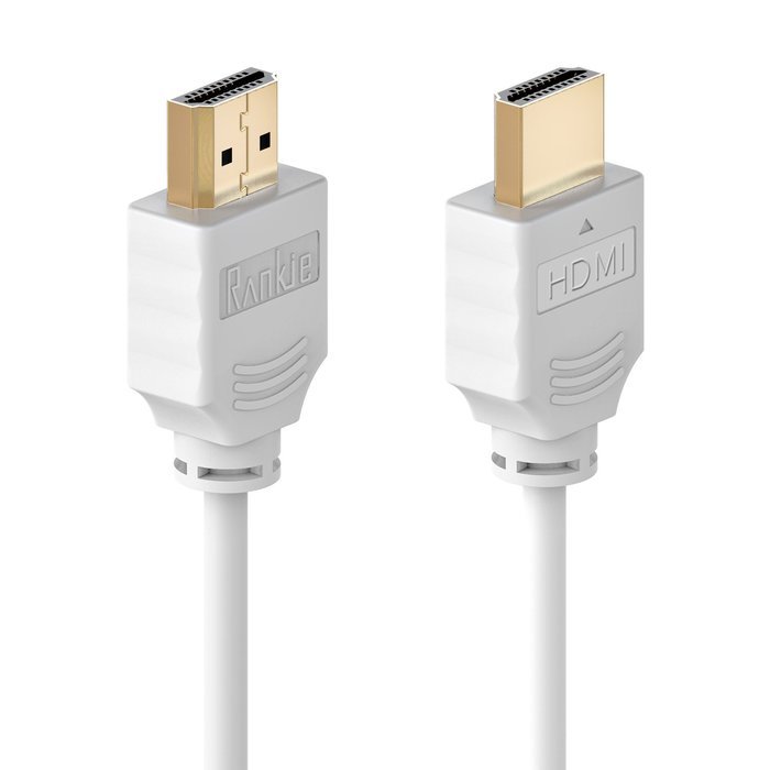 HDMI Cable, Rankie 15FT High-Speed HDMI HDTV Cable - Supports Ethernet, 3D, 4K and Audio Return (White) N3