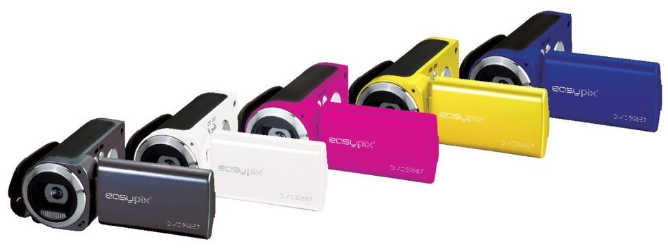 Easypix DVC 5227 720p Flash Camcorder - White (5MP, 4x Digital Zoom) N3