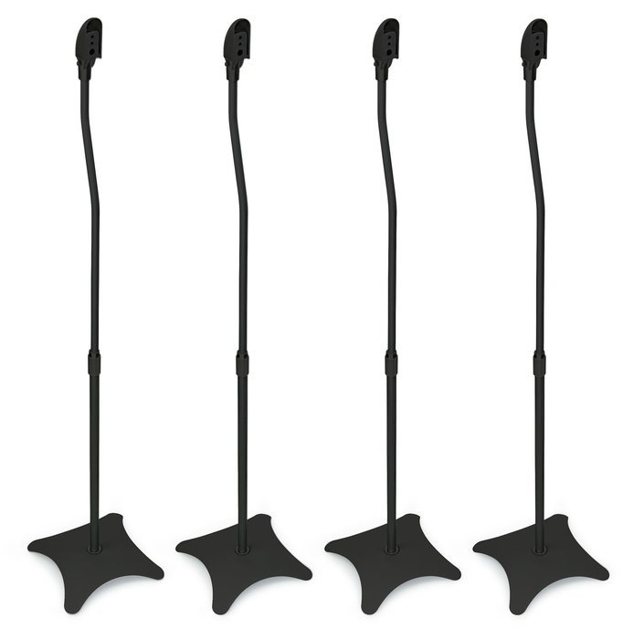 Mount-It! MI-1214 Speaker Stands for Home Theater 5.1 Channel Surround Sound System Satellite Speaker Stands Mounts... N2
