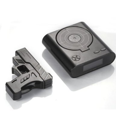 WAYCOM Newest Target Alarm Clock Creative Lock N'load Gun Alarm Clock Target Shooting Alarm Clock Target Toys... N4