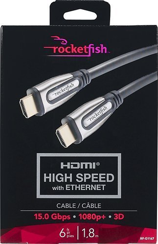 Rocketfish 6' In-Wall HDMI Cable High Speed with Ethernet RF-G1167