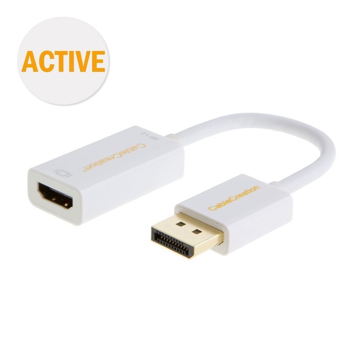 CableCreation (DP1.2) Active DisplayPort to HDMI Cable, DP to HDMI,4K X 2K & 3D Audio/Video, Eyefinity Multi-Screen... N4