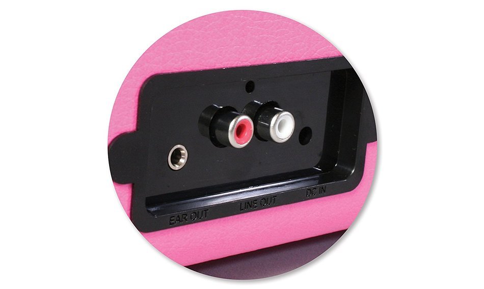 Vinyl Styl Groove Portable 3 Speed Turntable (Pink) N5
