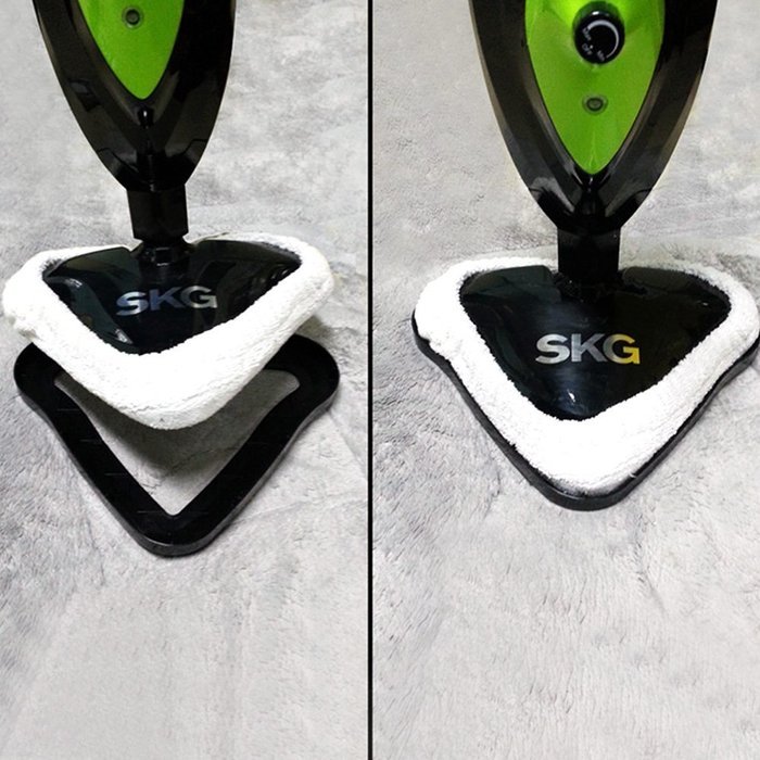 SKG 1500W Powerful Non-Chemical 212F Hot Steam Mop - Carpet and Floor Cleaning Machine (6-in-1 Accessories & 3... N8