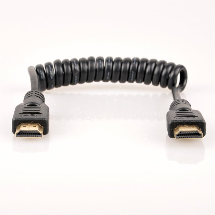 UCEC Full HDMI to Full HDMI Coiled Cable for Atomos for Ninja Star Recorder(11.8-17.7") N2