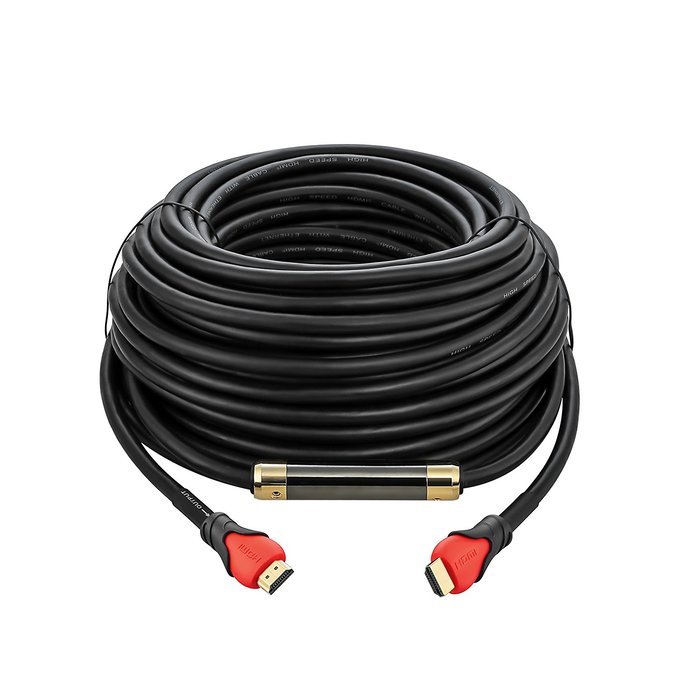 A-tech Series Blue&black - High speed Hdmi Cable 100 Ft with Built-in Signal Booster Metal Black Case,Supports... N13
