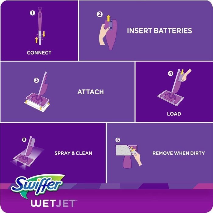 Swiffer WetJet Power Mop Starter Kit N8