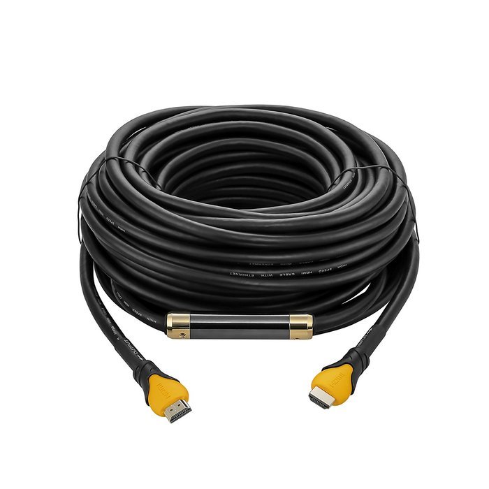 A-tech Series Blue&black - High speed Hdmi Cable 100 Ft with Built-in Signal Booster Metal Black Case,Supports... N22