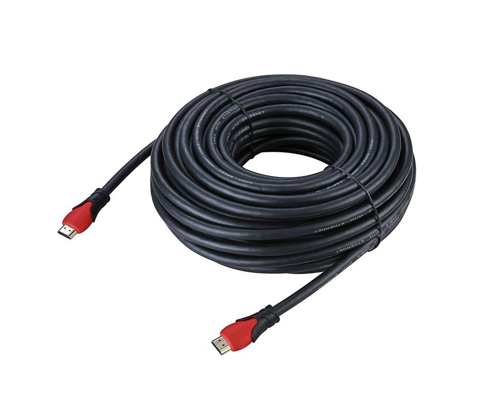 A-tech Series Blue&black - High speed Hdmi Cable 100 Ft with Built-in Signal Booster Metal Black Case,Supports... N23