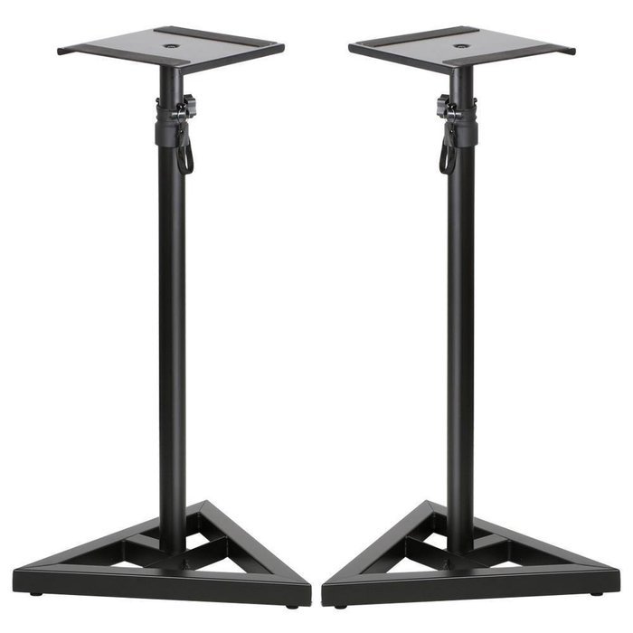 Topeakmart 2 Pcs Speaker Stands Adjustable Monitor Triangle Pair Steel Stands N2