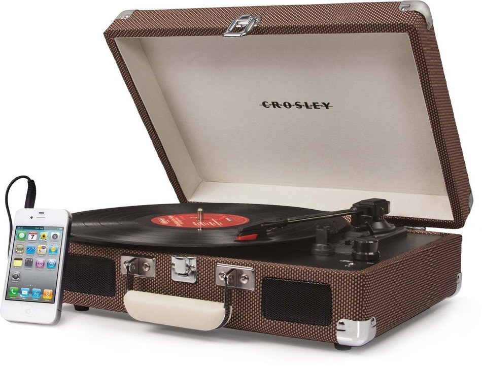 Crosley Cruiser. The Best Modern Portable & Lightweight Turntable Suitcase, Briefcase 3 Speed Gramophone, Vinyl... N44