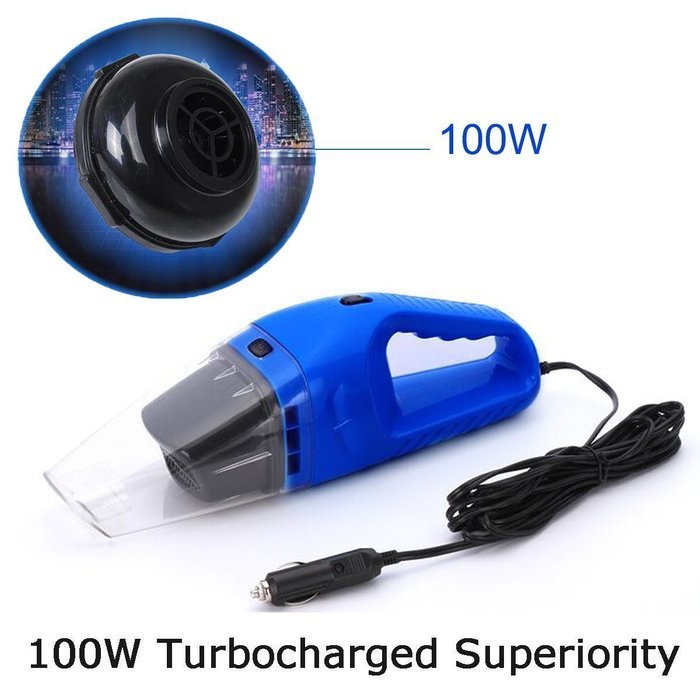 Grikey High Power 100W Wet Dry Car Use Vacuum Cleaner Portable Dust Hand Vacuum Cleaner 12 Volt Orange N6