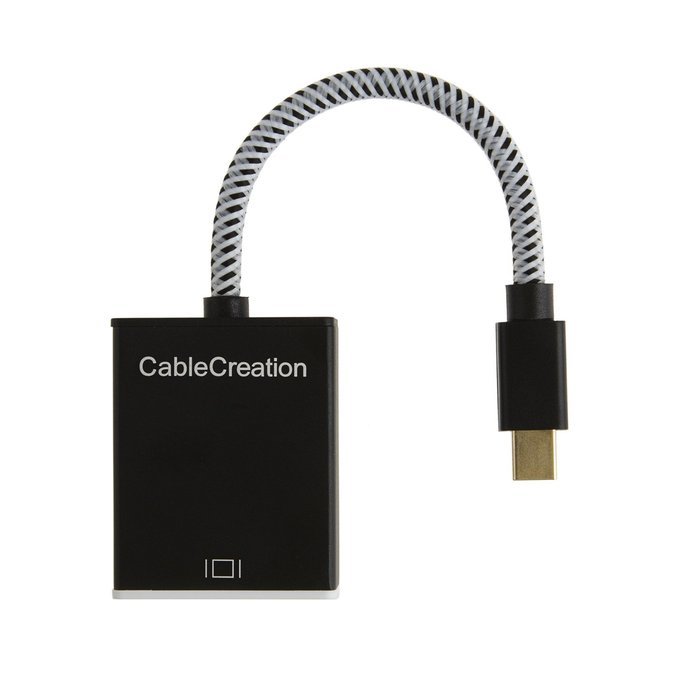 Mini DP to HDMI VGA Adapter, 2-in-1 (Two-In-One) Mini DisplayPort (Thunderbolt compatible) to HDMI/VGA converter... N11