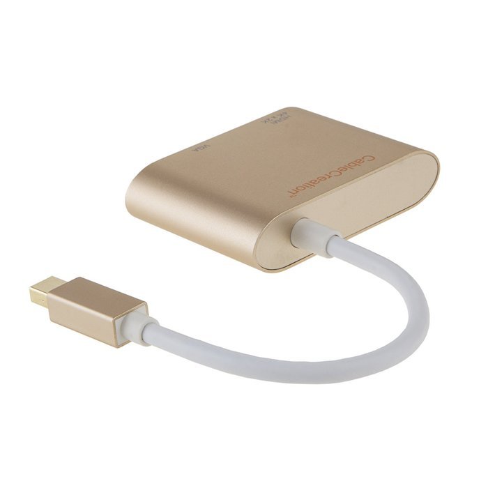 Mini DP to HDMI VGA Adapter, 2-in-1 (Two-In-One) Mini DisplayPort (Thunderbolt compatible) to HDMI/VGA converter... N14