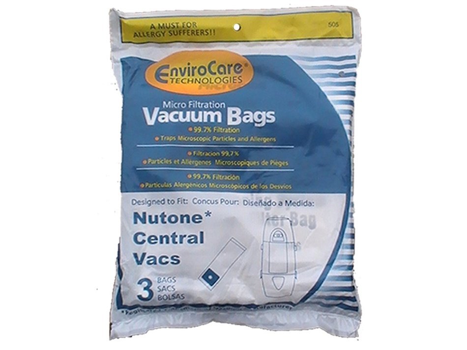 3 Central Vacuum Cleaner bags For Nutone Broan Cyclovac Dynavac Easyflo Eureka Filteraire Frigidaire Housekeeper...