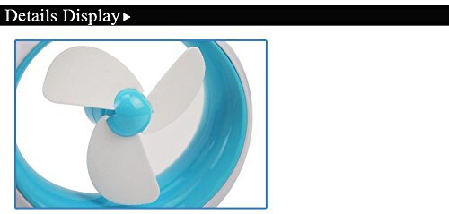 Fashion Round Simple USB Mini Fan Potable Battery Desktop Creative Colorful Fan With Three Leaves Cute Electric... N8
