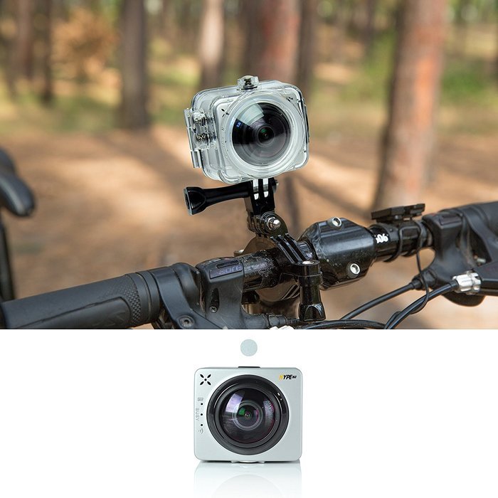 Gear Pro Waterproof Sports Action Camera 360 Degree Panoramic 8MP and 1080P HD With 1.5 inch LCD Screen (Blue) N14