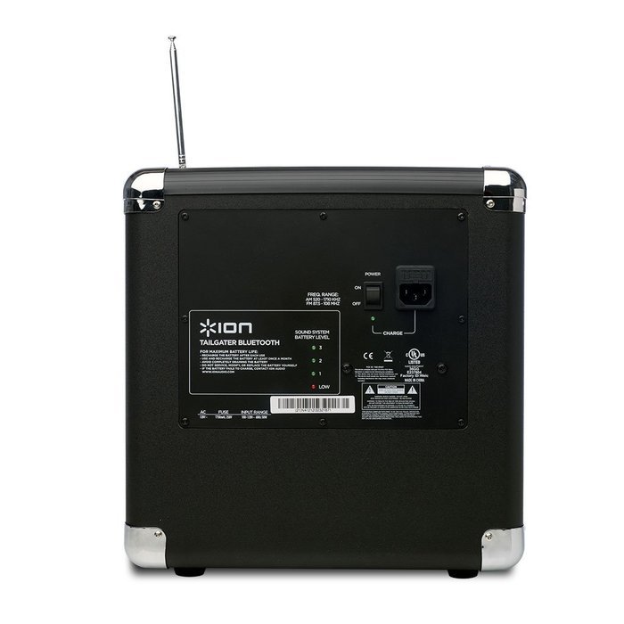 [Obsolete] Ion Audio iPA57 Tailgater Bluetooth Portable Speaker System with Auxiliary USB Charger N4