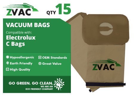 Electrolux Microlined Canister C Vacuum Bags - 15 Pack - Made by ZVac