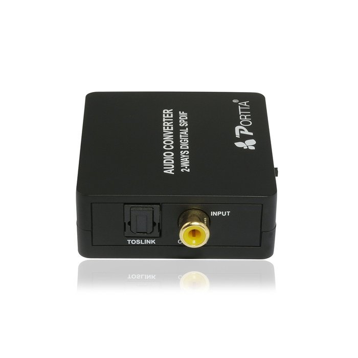 Portta PETDAS Digital Coaxial Toslink to Analog RCA L/R Audio Converter with 3.5mm Jack Support Headphone/Speaker... N7