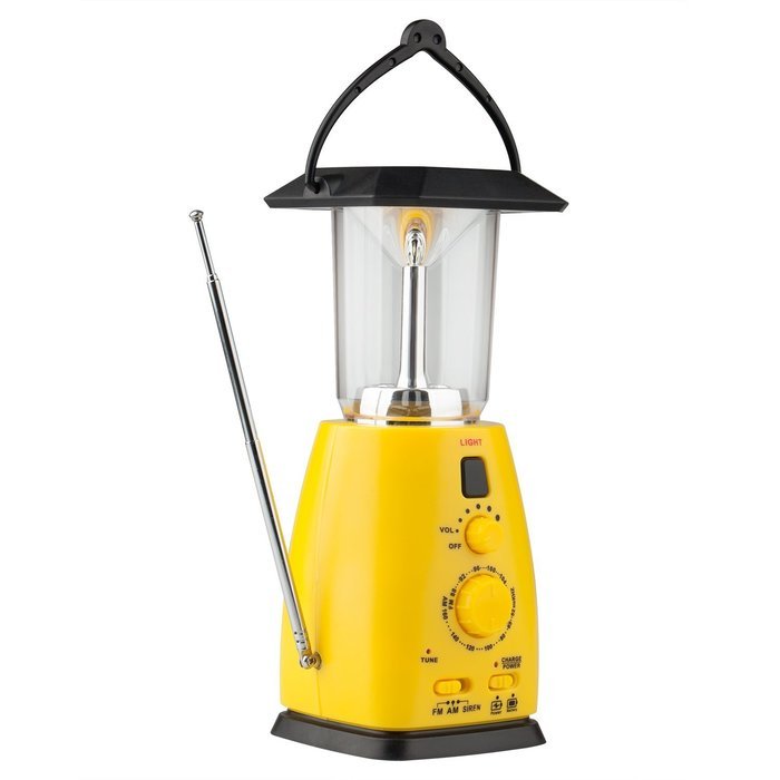 iRonsnow IS-049 Solar Hand Crank Dynamo Emergency LED Camping Lantern Flashlight with FM AM Radio, 500mAh Backup... N6