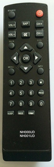 VINABTY New Replaced Remote NH000UD NH001UD fit for Emerson Sylvania CLC320EM2F CLC401EM2F LC190EM1 LC190EM2 LC220EM1...