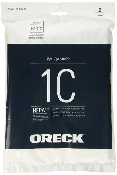 Oreck HEPA Replacement Bag for Venture and Venture Pro Canisters, SK30075PC and SK30090PC N2