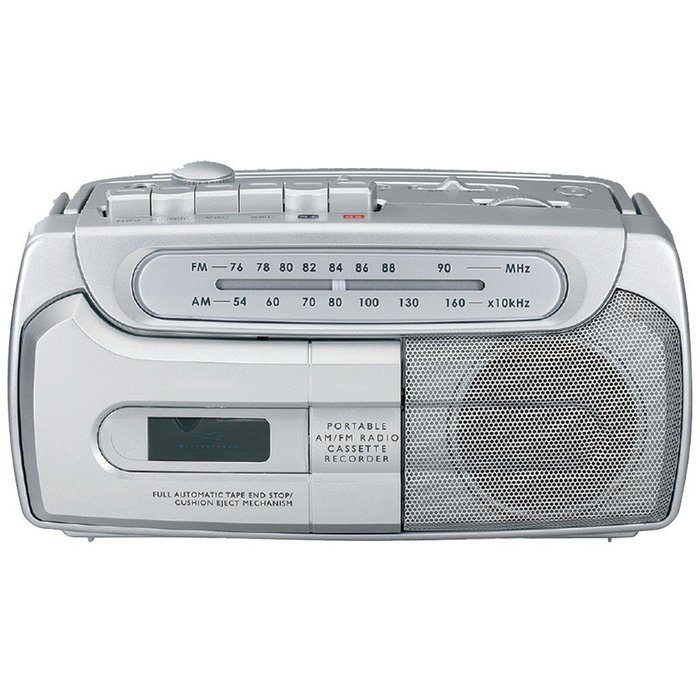 SYLVANIA SRC120 Portable AM/FM Radio Cassette Boom Box