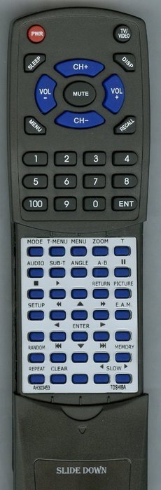 TOSHIBA Replacement Remote Control for SDP94SKN, SDP93SWN, AH303453, MEDR73UX, SDP93S