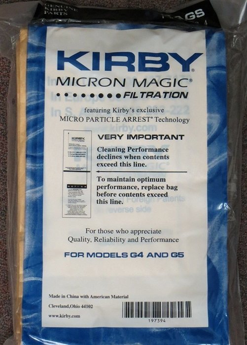 Kirby Micron Magic Vacuum Bags Sentria Ultimate Diamond G6 G5 G4 G3 197394 9pack N2