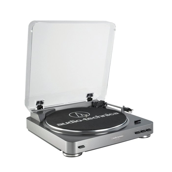 Audio Technica Fully Automatic Record/CD Turntable with USB Port AT-LP60-USB (Certified Refurbished)
