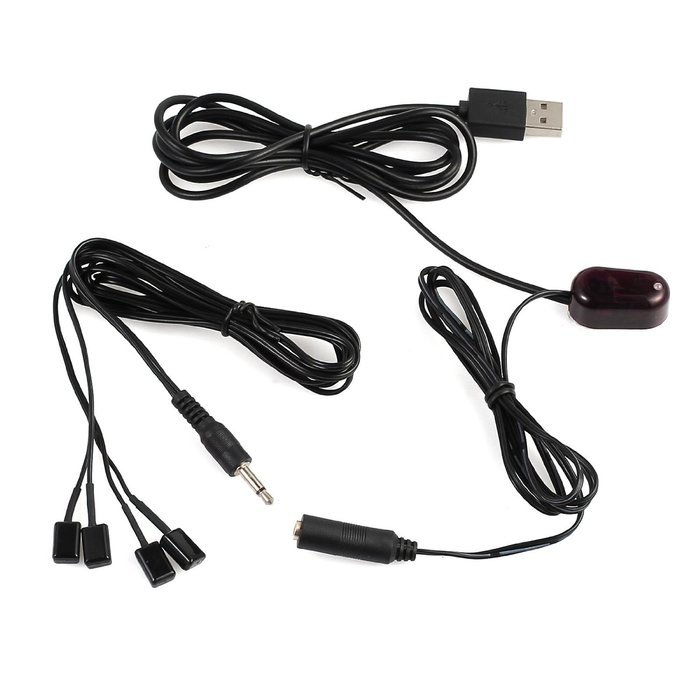 IR Repeater Neoteck Infrared Remote 1 Receiver 4 Emitters Control Kit Hidden IR System, USB Adapter for Amplifier... N7