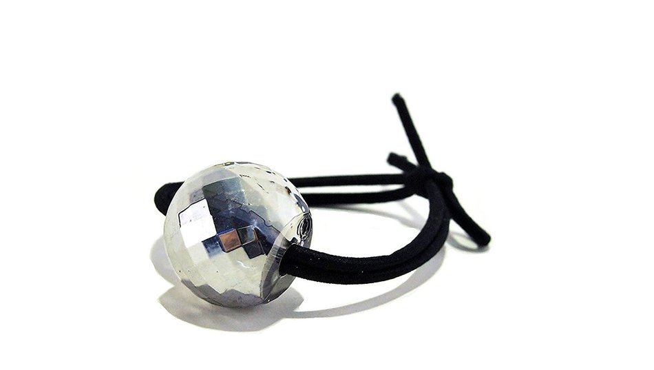Nkisup Acrylic Ball Decorate Elastic Hair Band Hair Accessories Holder (Gold) N7