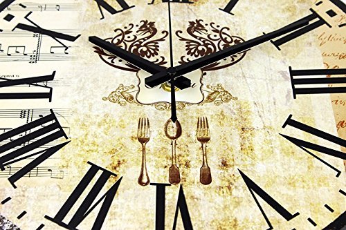 Kitchen decorative wall clocks absolutely silent fashion wall watches home decor clock on wall roman numeral N4