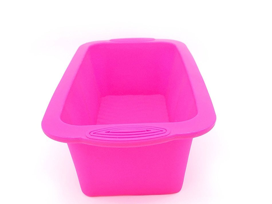 Richohome Silicone Mold and Loaf Pan/Soap Mold-2 Pack,Pink N4