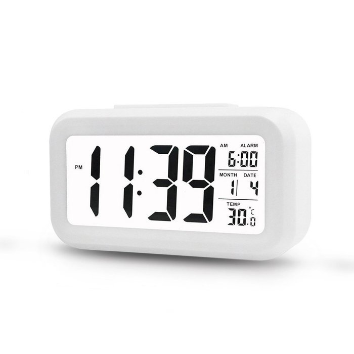 Digital Clock Morning Clock Low Light Sensor Technology Light On Backligt When Detect Low Light Soft Light That... N6